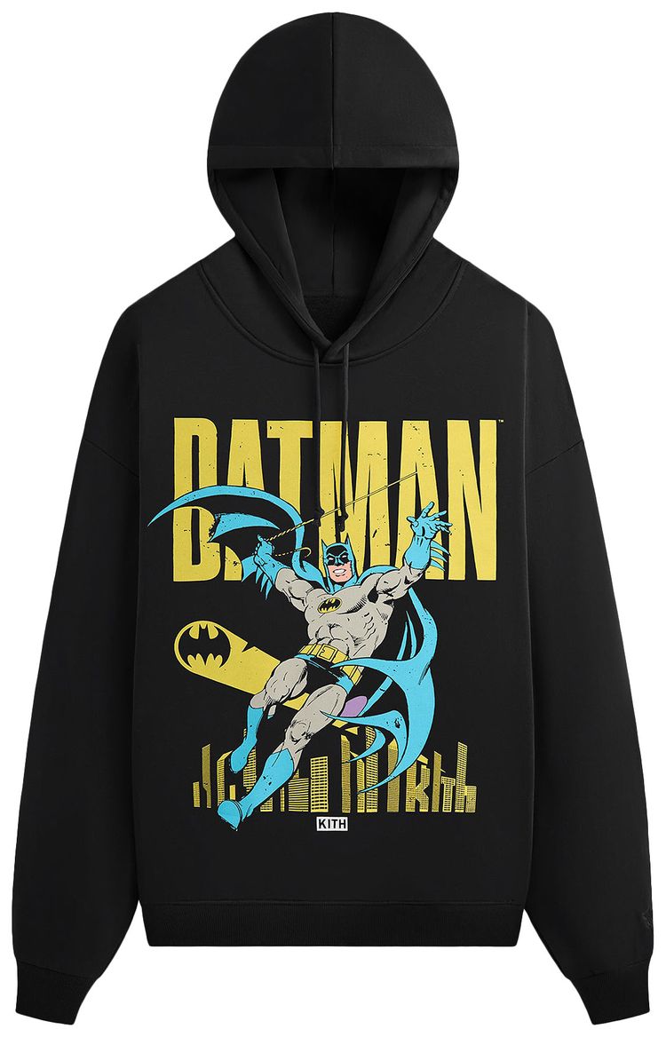 Kith x Batman Classic Vintage Nelson Hoodie Black