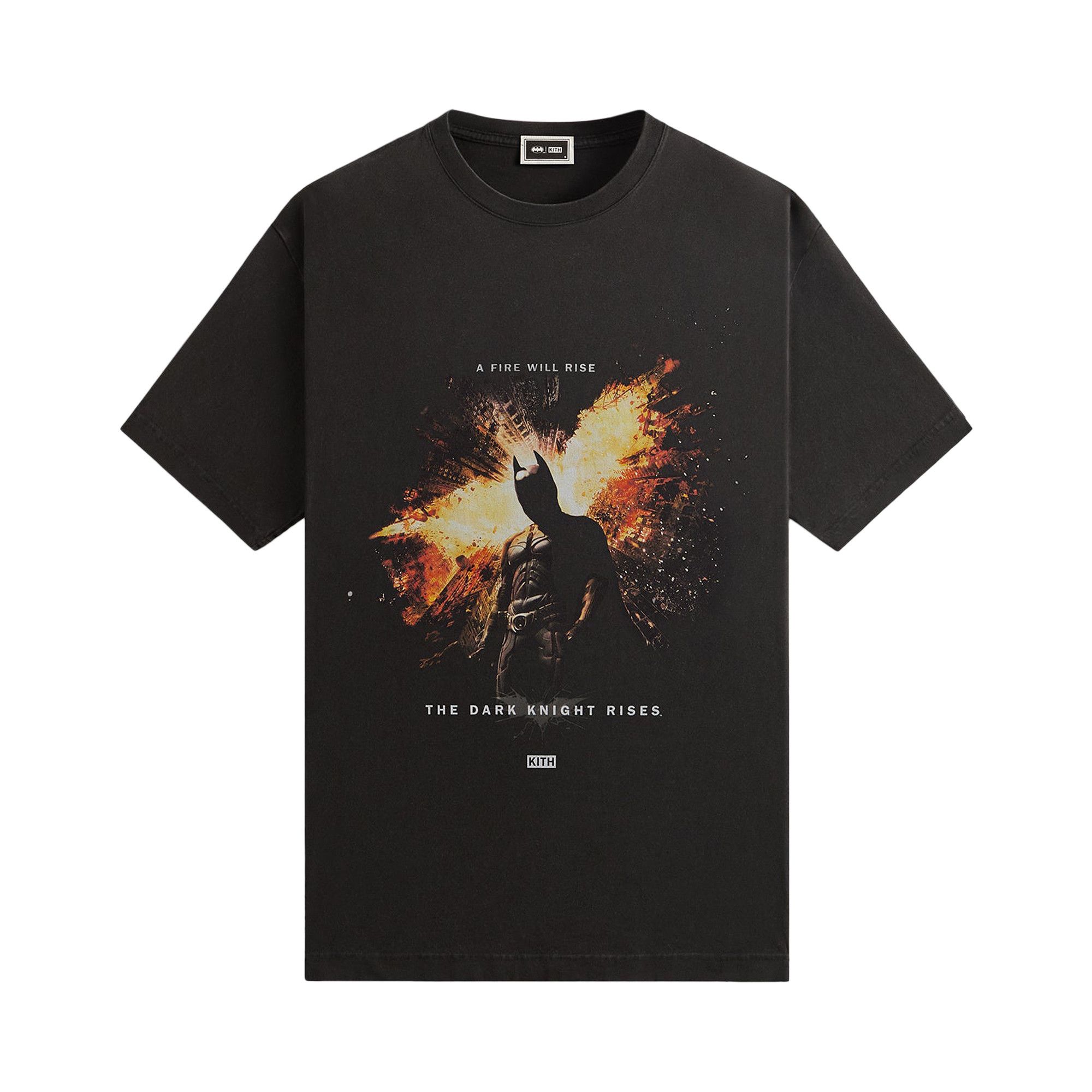 Buy Kith x Batman Dark Knight Rises Vintage Tee 'Black