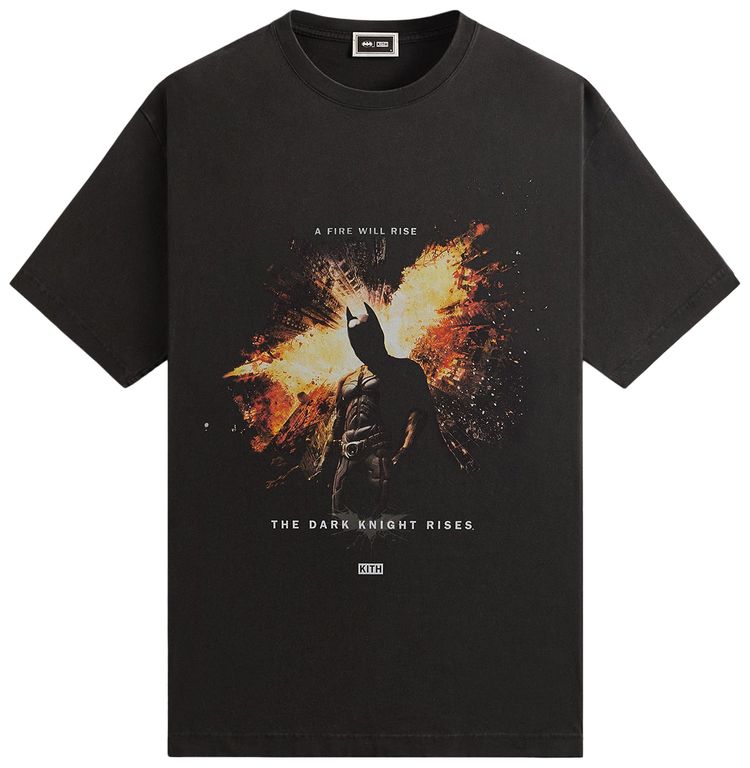 Kith x Batman Dark Knight Rises Vintage Tee Black