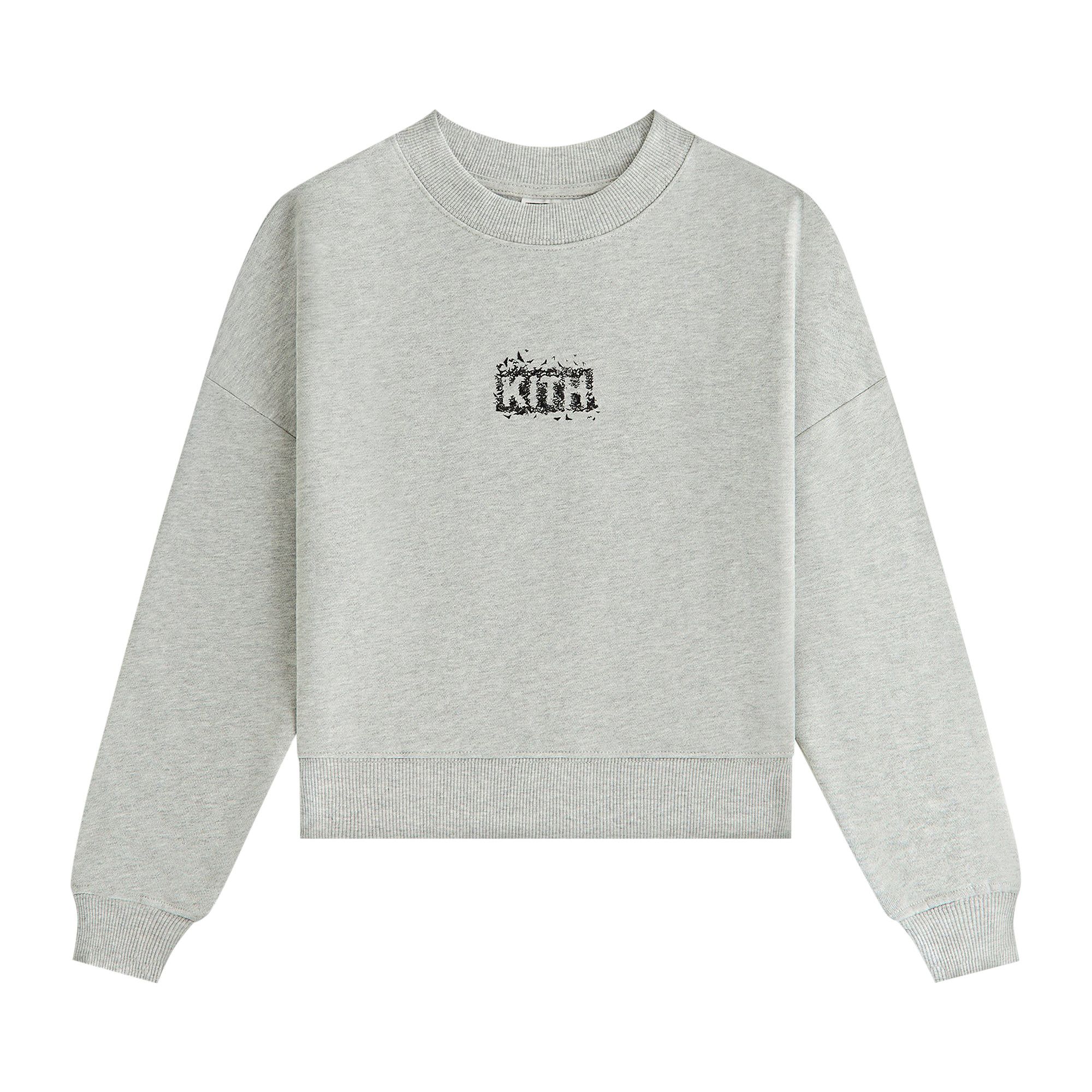 Buy Kith Kids x Batman Bats Nelson Crewneck 'Light Heather