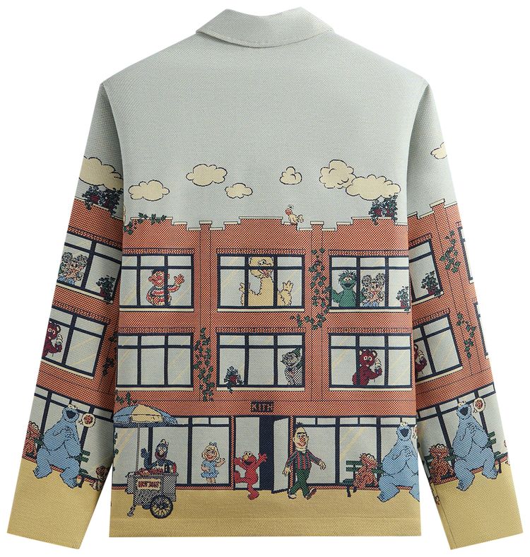 Kith x Sesame Street Lafayette St Tapestry Jacket Powder