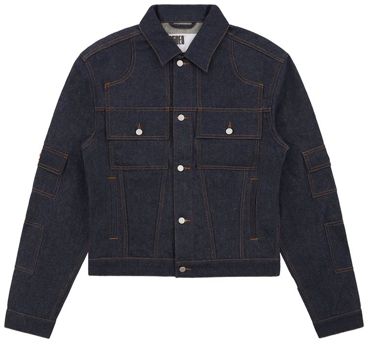 Sp5der Denim V3 Truck Jacket Indigo Denim