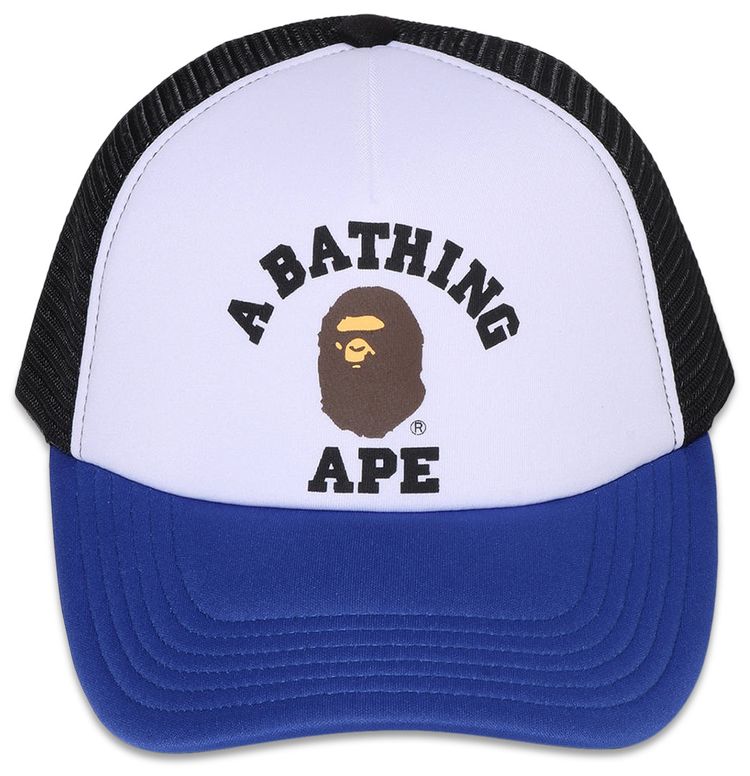 BAPE College Mesh Cap Black
