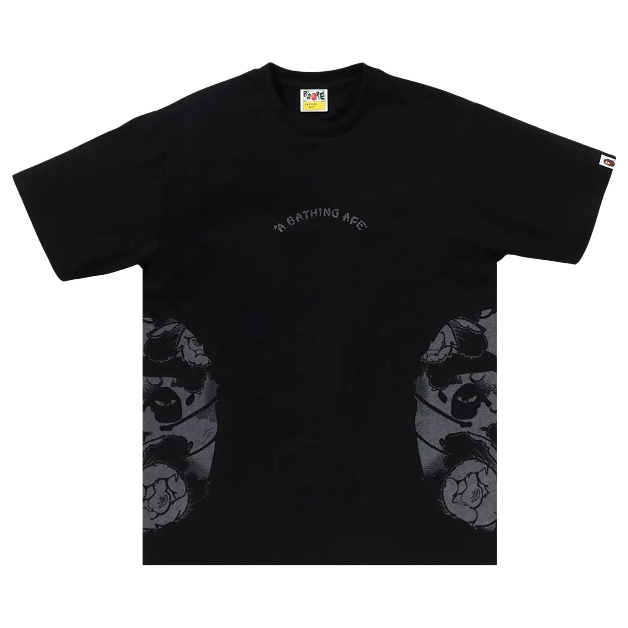 Buy BAPE Japanese Tattoo Side Big Ape Head Tee 'Black