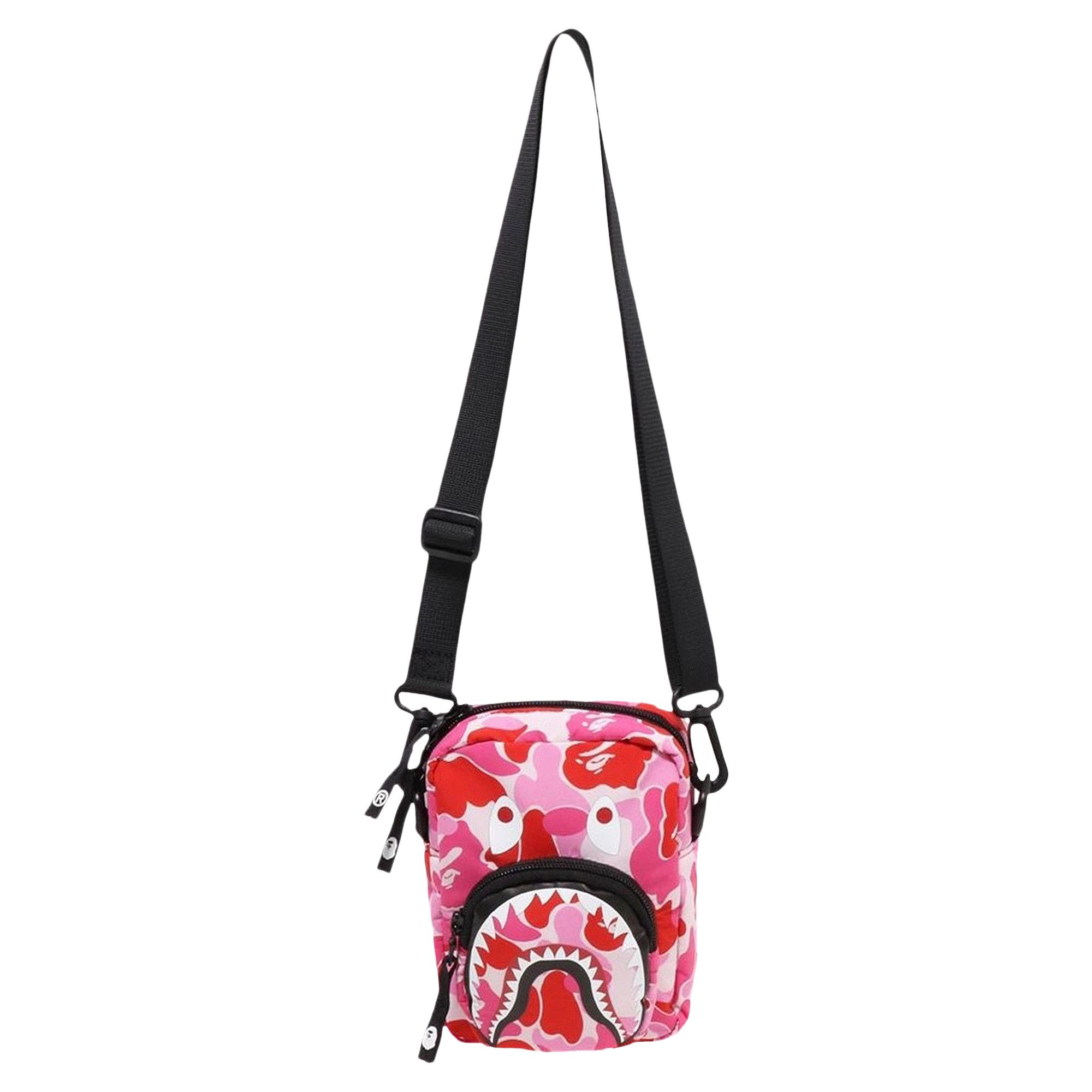 バッグ BAPE ABC CAMO SHARK MINI BAG A Bathing Ape ABC Camo Shark Mini Bag pink