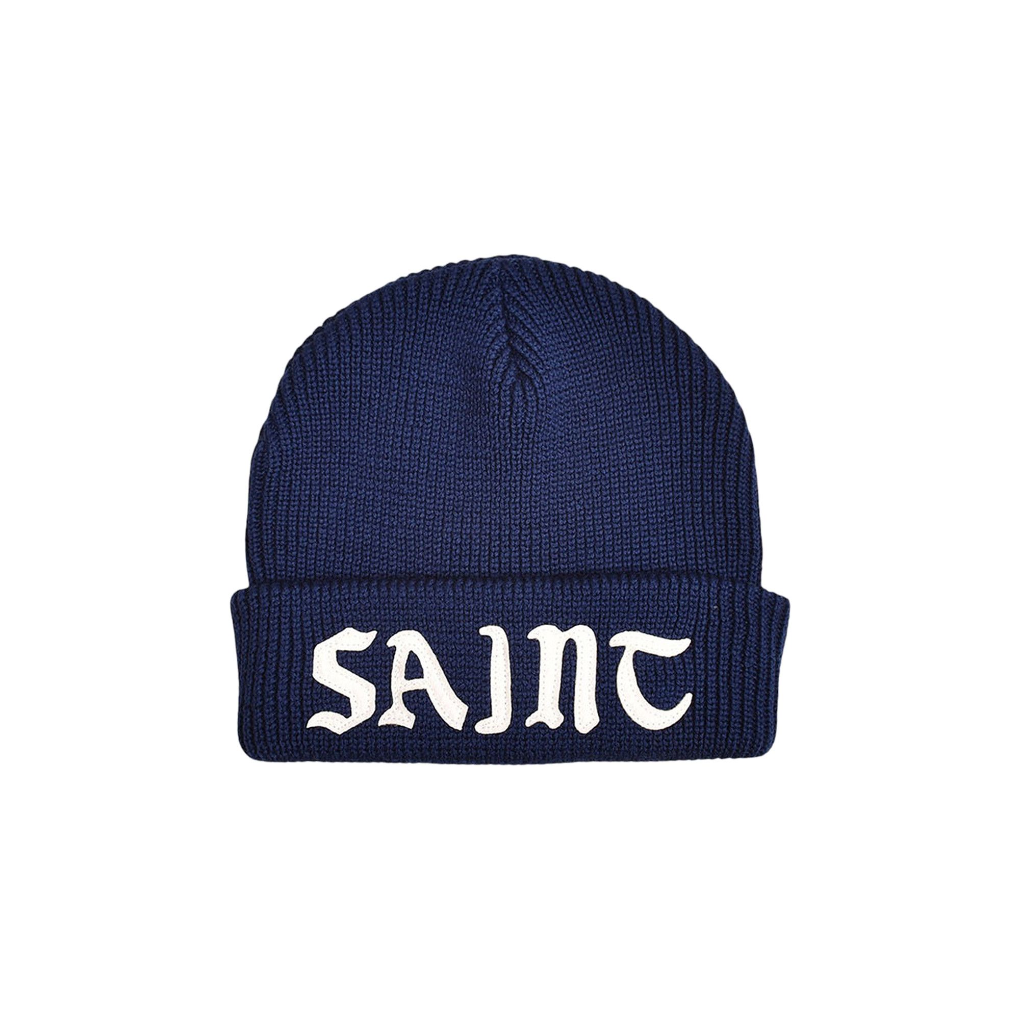 Buy SAINT Mxxxxxx Saint Knit Cap 'Navy' - SM YS1 0000 083 | GOAT
