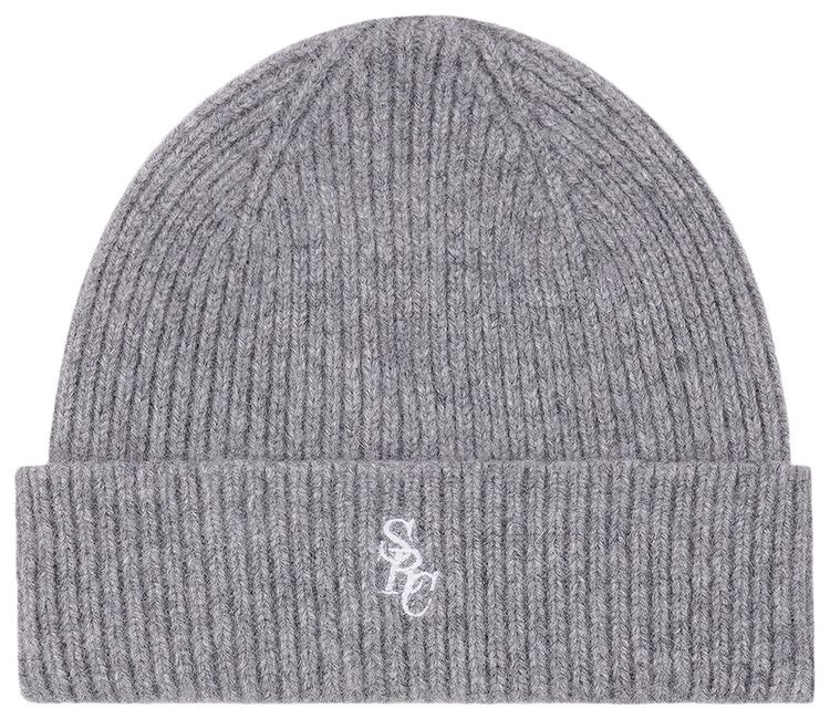 Sporty  Rich SRC Wool Beanie Grey