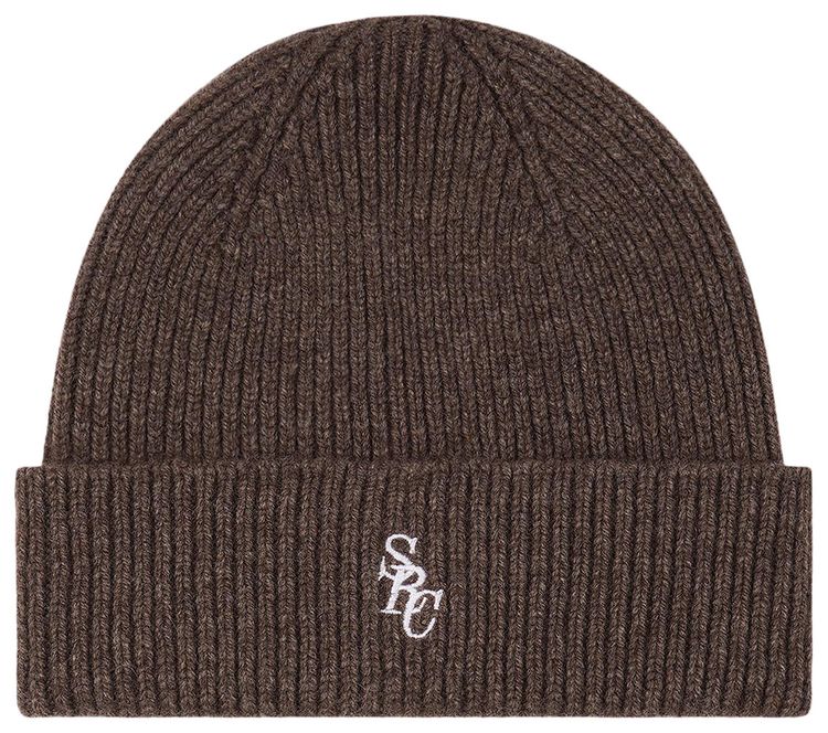 Sporty  Rich SRC Wool Beanie Chocolate