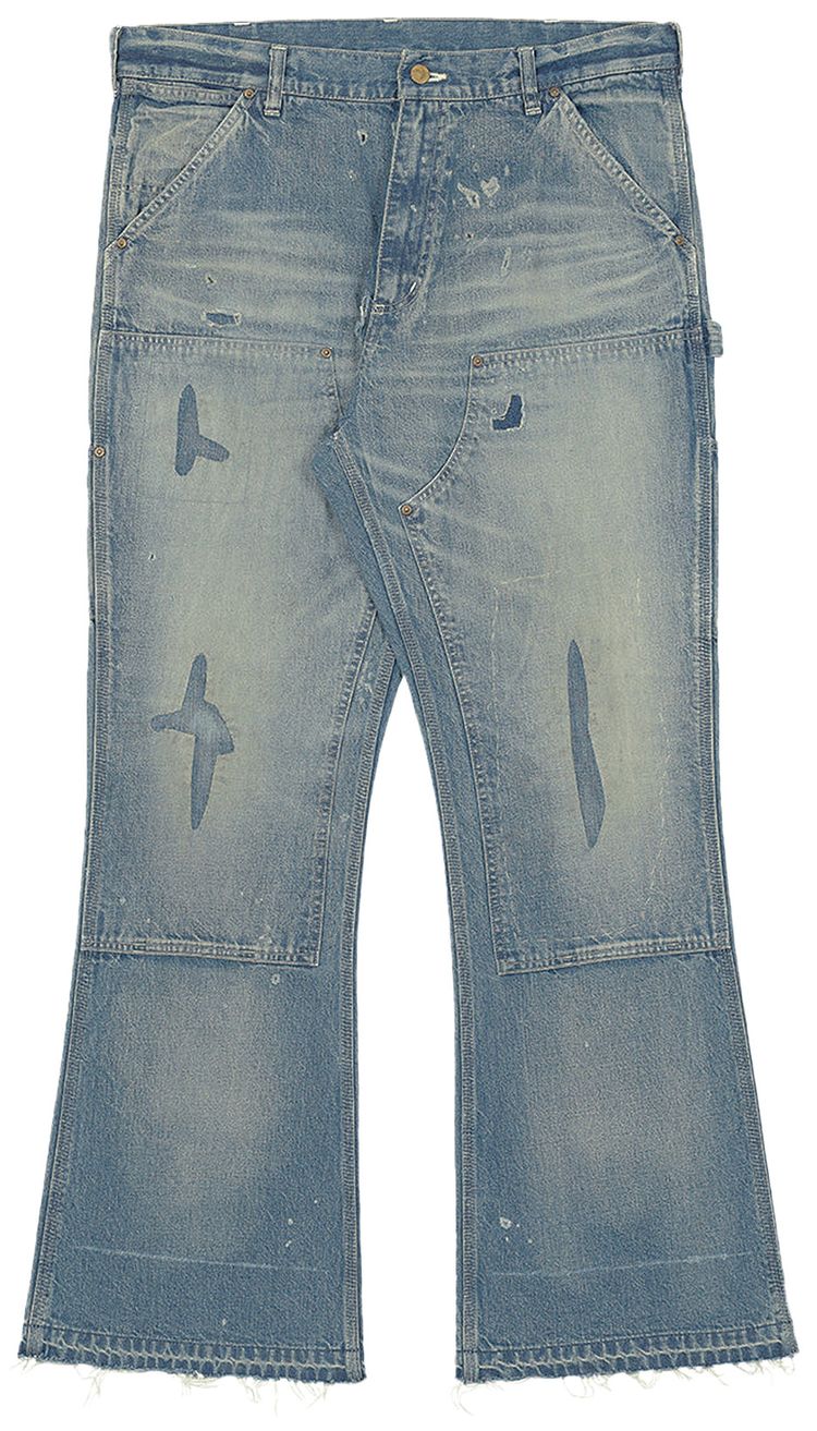 SAINT Mxxxxxx Double Knee Denim Blue