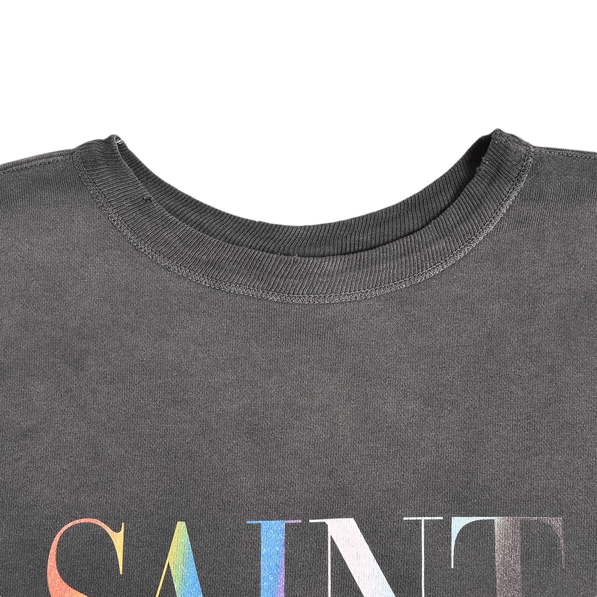 Buy SAINT Mxxxxxx Rainbow Saint Sweatshirt 'Black' - SM YS1