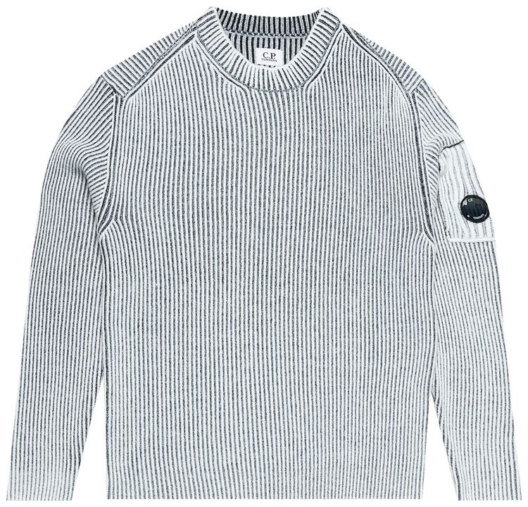 CP Company Knitwear Crewneck Black Melange