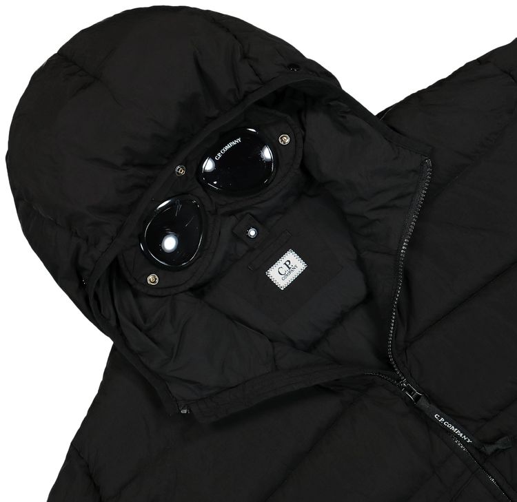 CP Company Chrome R Goggle Down Jacket Black