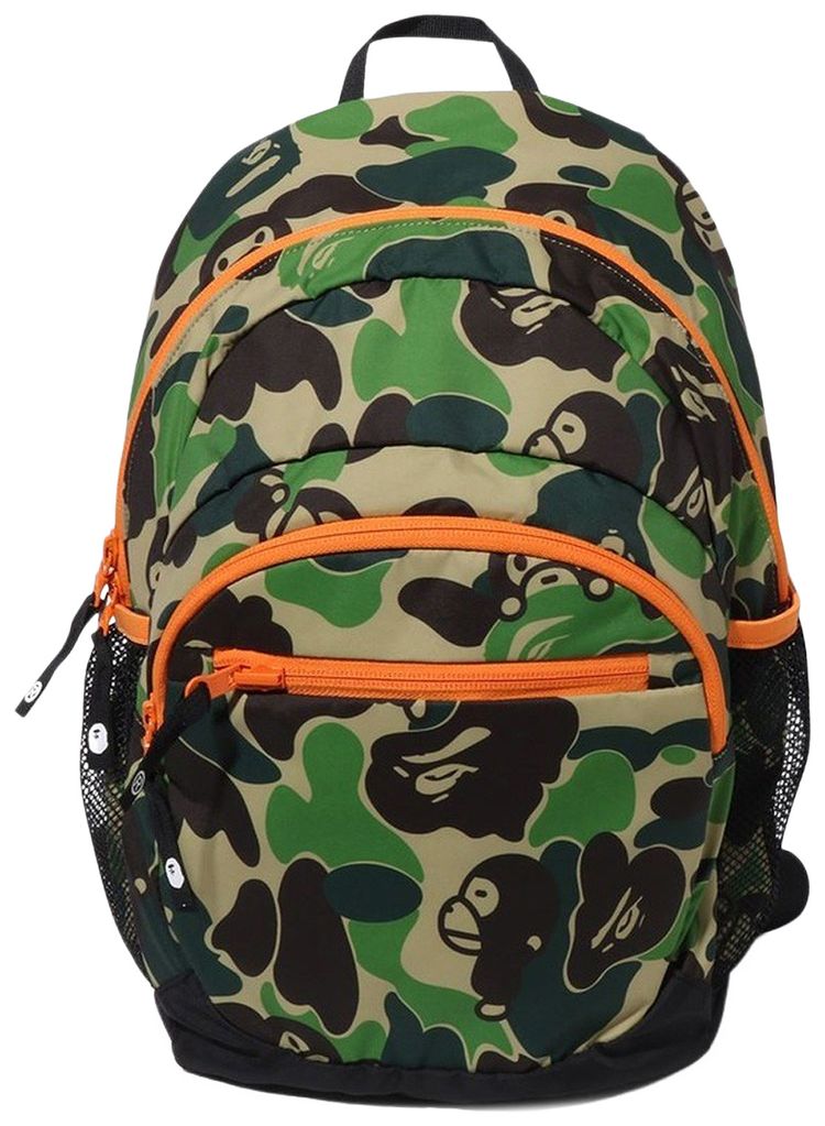 BAPE Kids ABC Camo Milo Packable Daypack Green