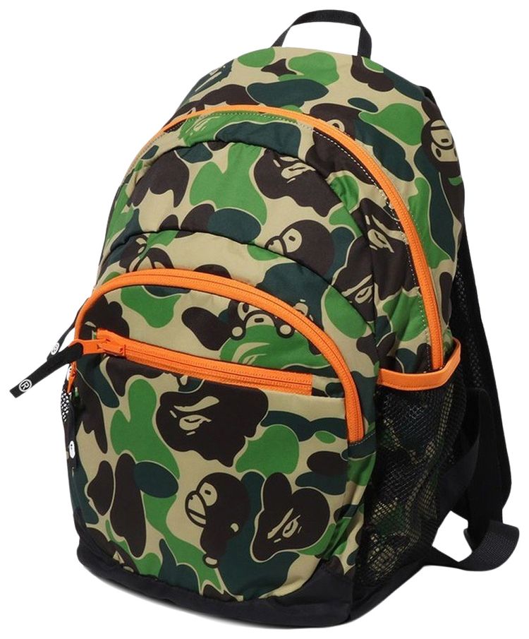 BAPE Kids ABC Camo Milo Packable Daypack Green