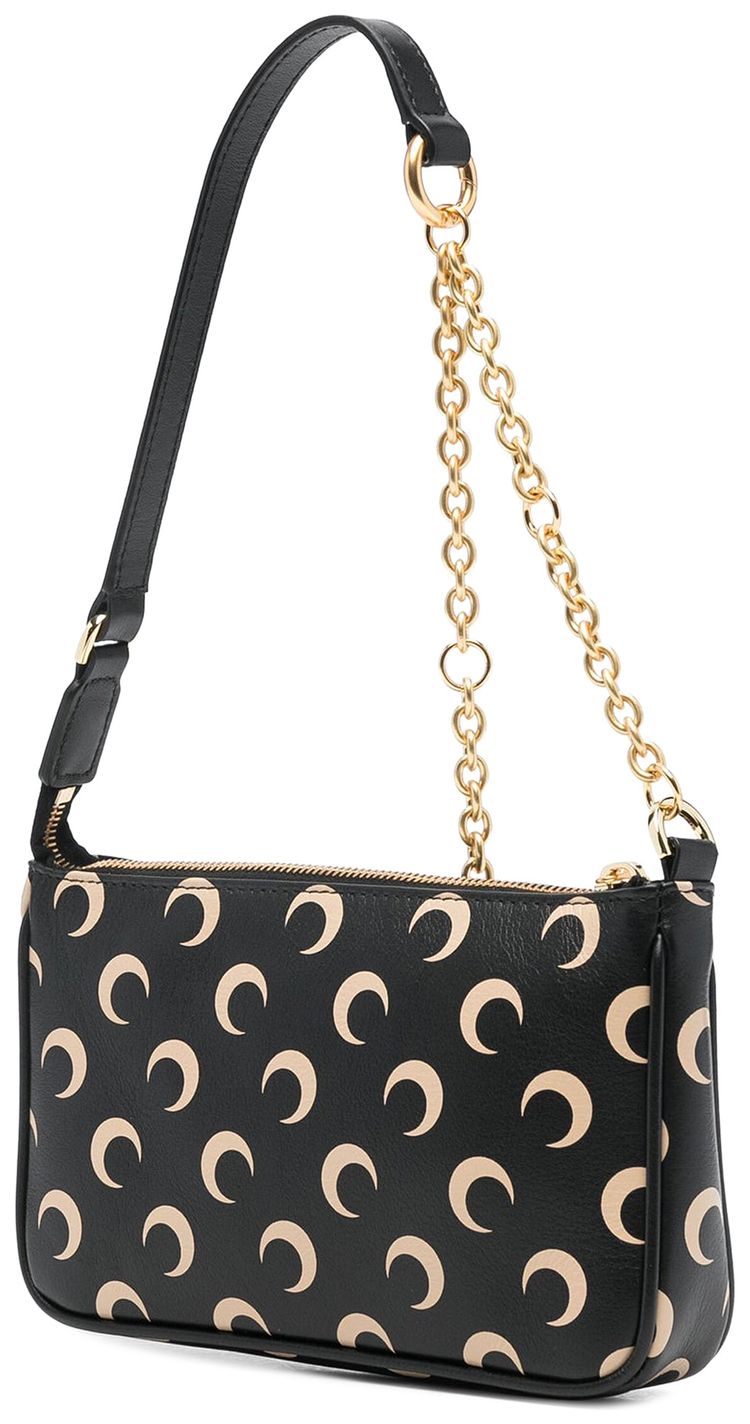 Marine Serre Moon Screenprint Leather Core Bag Inverse Tan