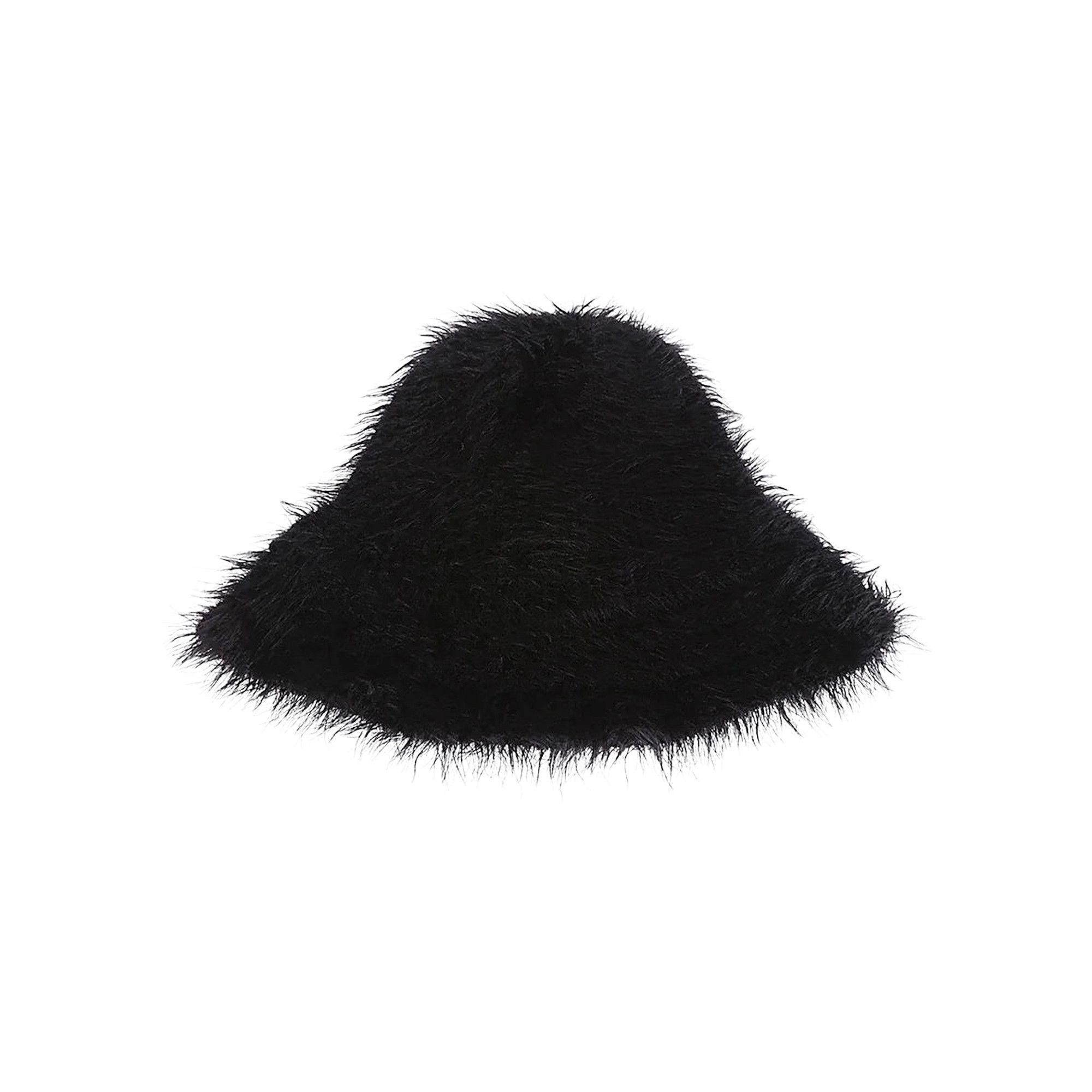 関税送料込♪Marine Serre/Wild Puffy Knit Bucket Hat Buy Marine Serre Wild Puffy Knit Bucket Hat 'Black