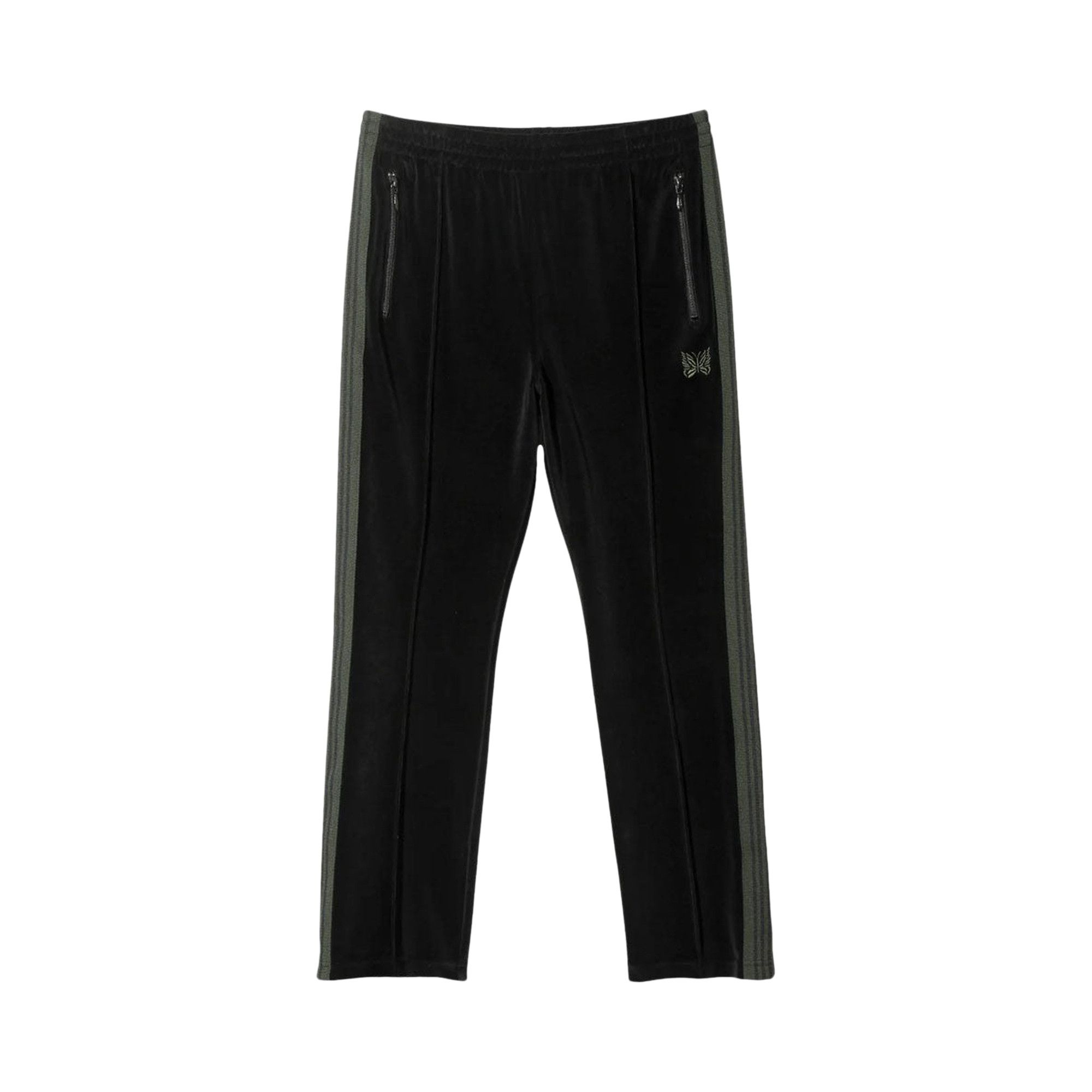 needles narrow track pants M PU280 ベロア NARROW TRACK PANT VELOUR - BLACK – lapstoneandhammer.com