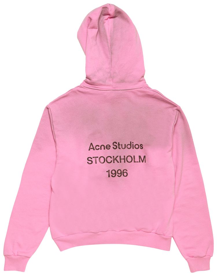 Acne Studios Logo Hooded Sweater Cotton Candy Pink