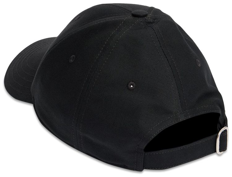 Off White Drill Bookish Baseball Cap BlackWhite