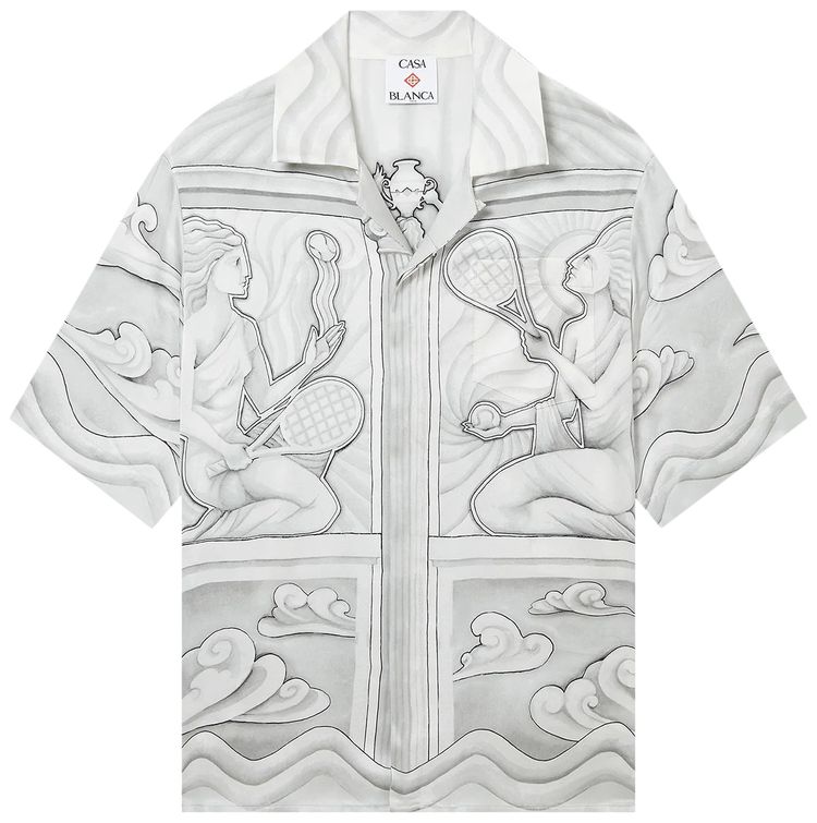 Casablanca Short Sleeve Cuban Collar Shirt Sacred Stone