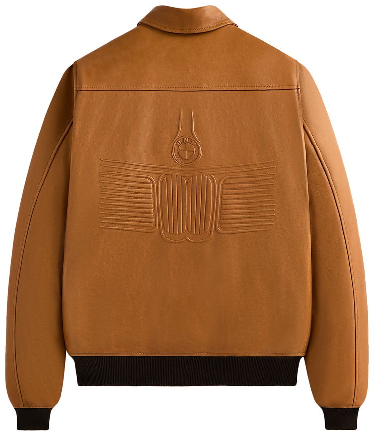Kith x BMW Leather Hawthorne Flight Jacket Desert