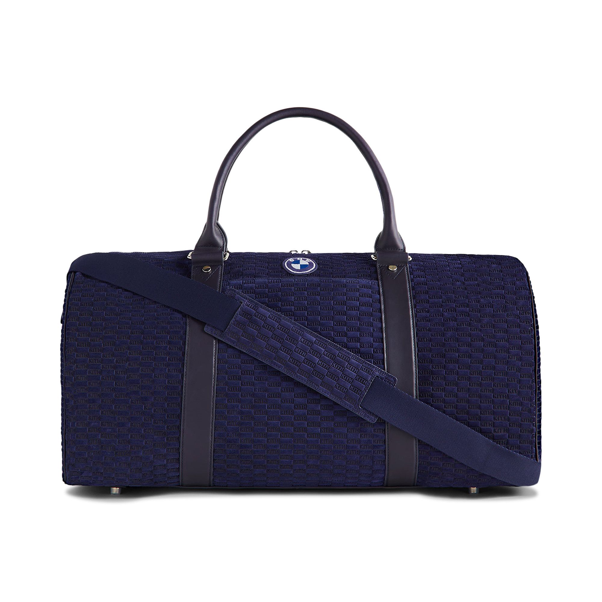 バッグ KITH  MONOGRAMSUEDE DUFFLE BAG VIOLET Buy Kith x BMW Monogram Suede Duffle Bag 'Techno Violet