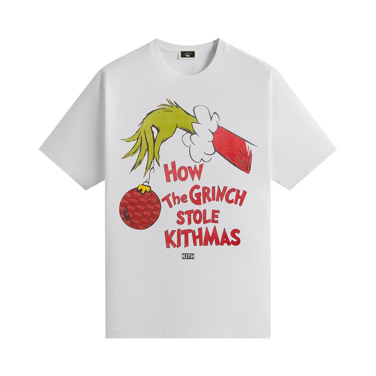 Kith x The Grinch Book Title Vintage Tee White