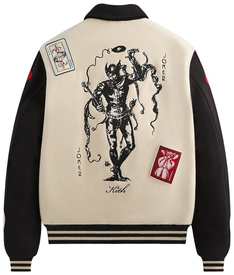 Kith x Batman Joker Wool Coaches Jacket Sandrift