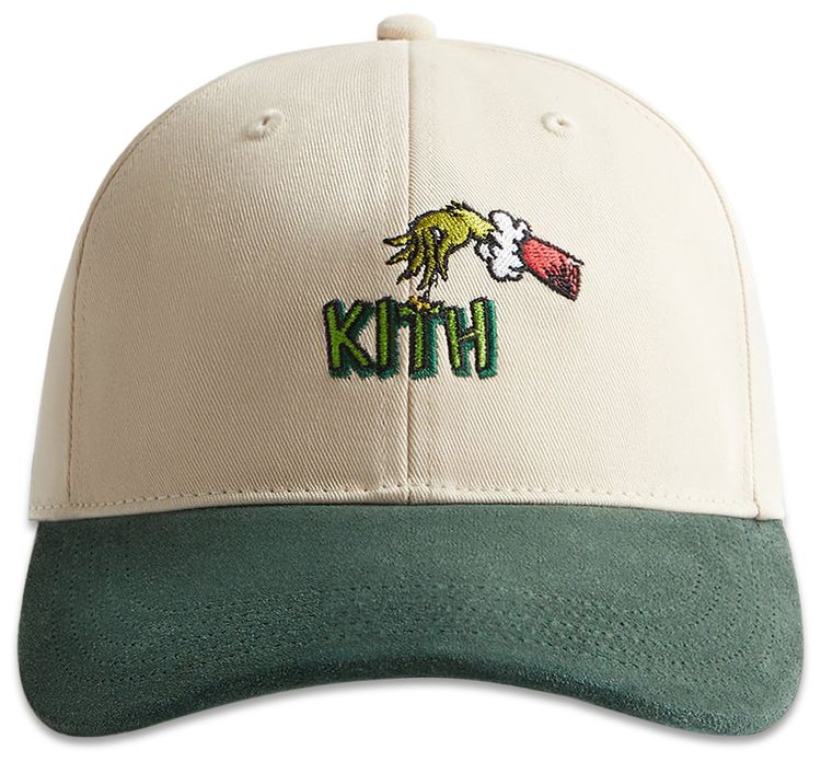 Kith x The Grinch Suede Brim Aaron Cap Sandrift