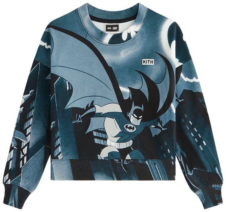 Kith Kids x Batman And Robin Nelson Crewneck Black