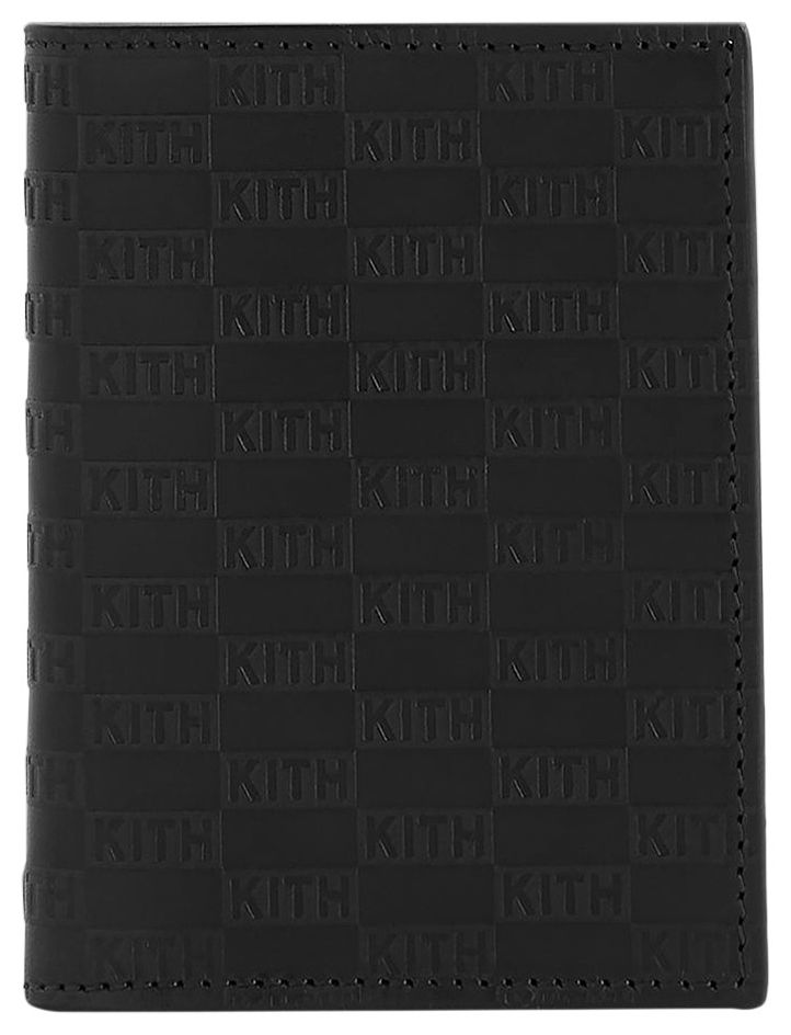 Kith Monogram Bi Fold Wallet Black
