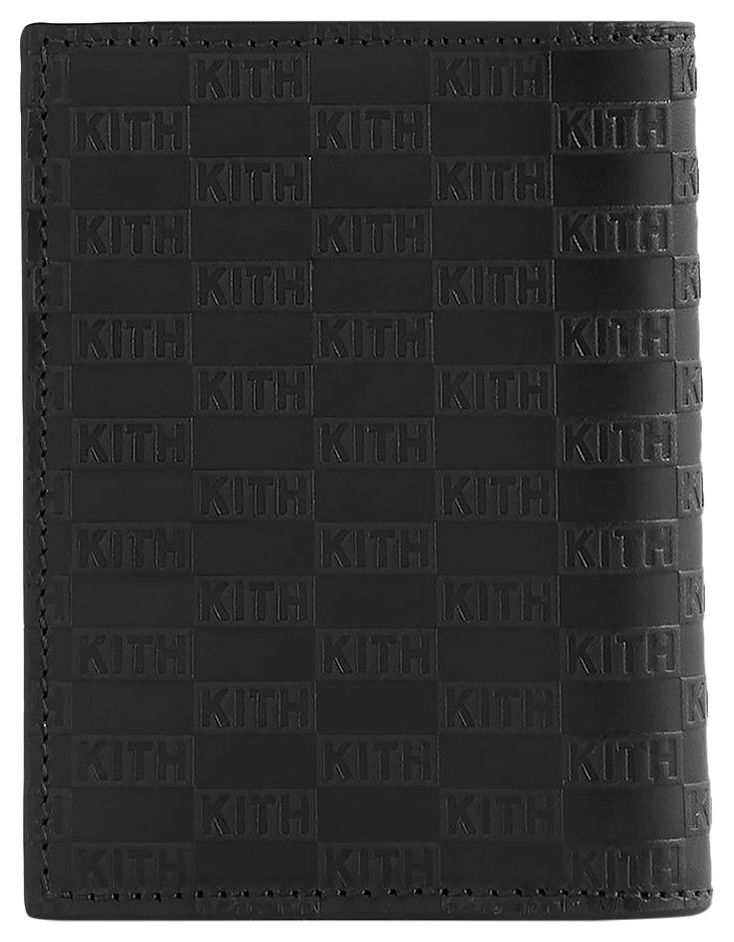 Kith Monogram Bi Fold Wallet Black