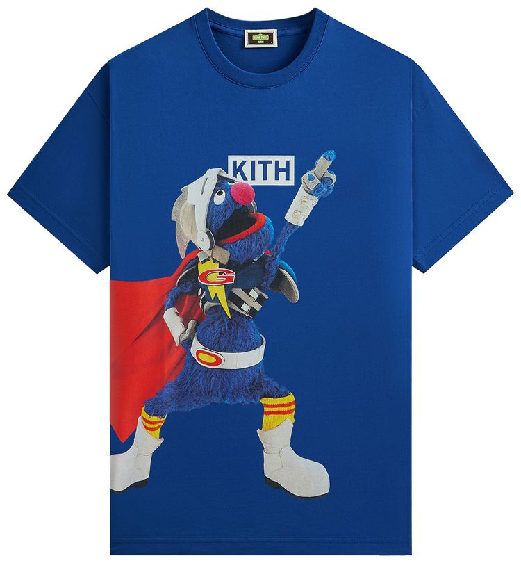 Kith x Sesame Street Super Grover Tee Current