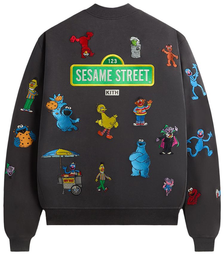 Kith x Sesame Street Marvin Bomber Jacket Hematite