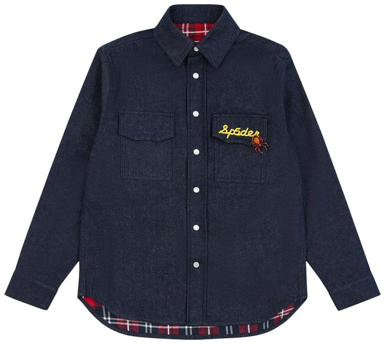 Sp5der Atlanta Downs Shirt Indigo