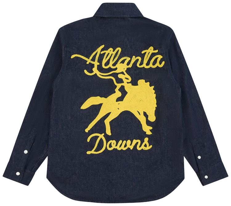 Sp5der Atlanta Downs Shirt Indigo