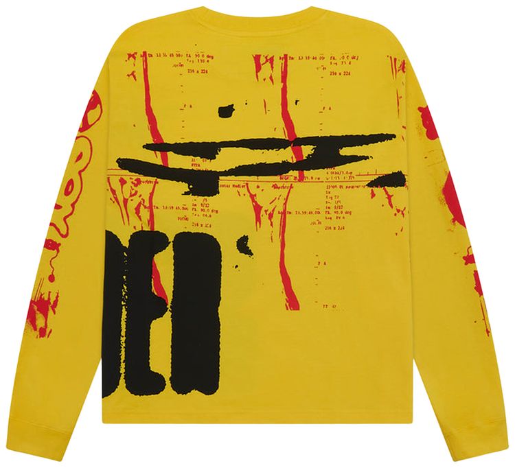 Sp5der X Ray Long Sleeve Tee Yellow
