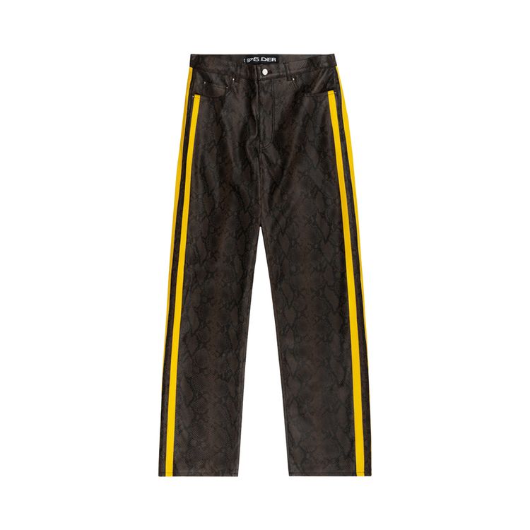 Sp5der Snake Leather Pant Brown