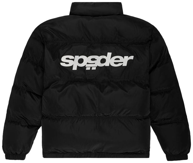 Sp5der 5Star Puffer Jacket Black