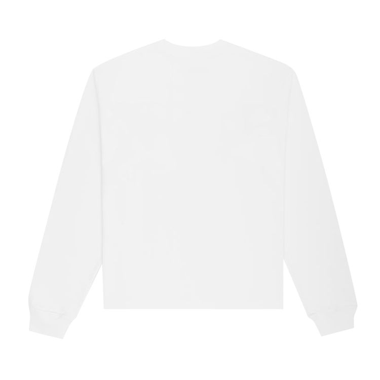 Sp5der Sp5 Blurry Long Sleeve Tee White
