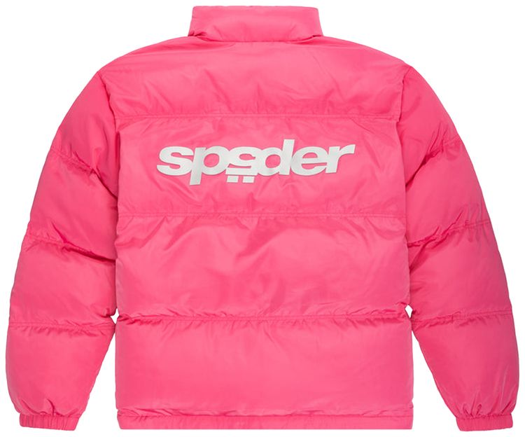 Sp5der 5Star Puffer Jacket Pink