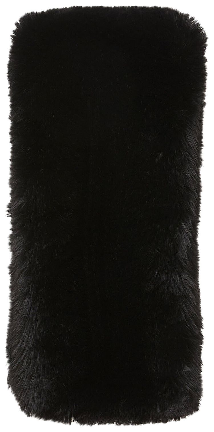 Acne Studios Furry Scarf Black