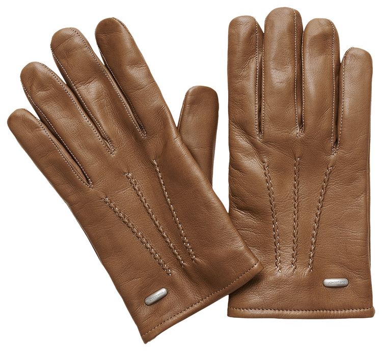 Our Legacy His Leather Gloves Taupe