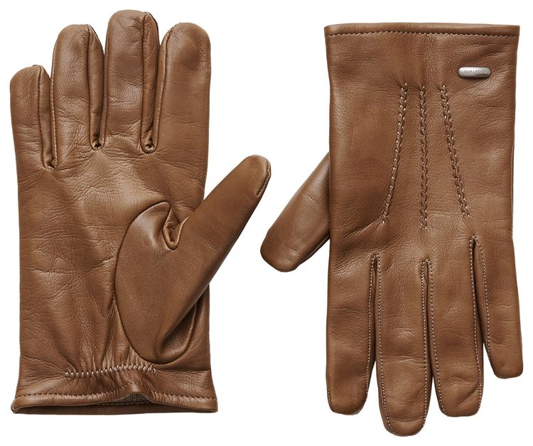 Our Legacy His Leather Gloves Taupe
