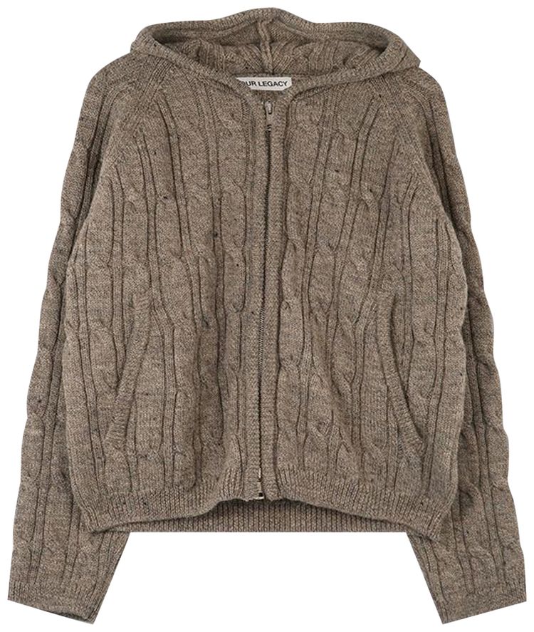 Our Legacy Isles Wool Level Hoodie Stable Melange