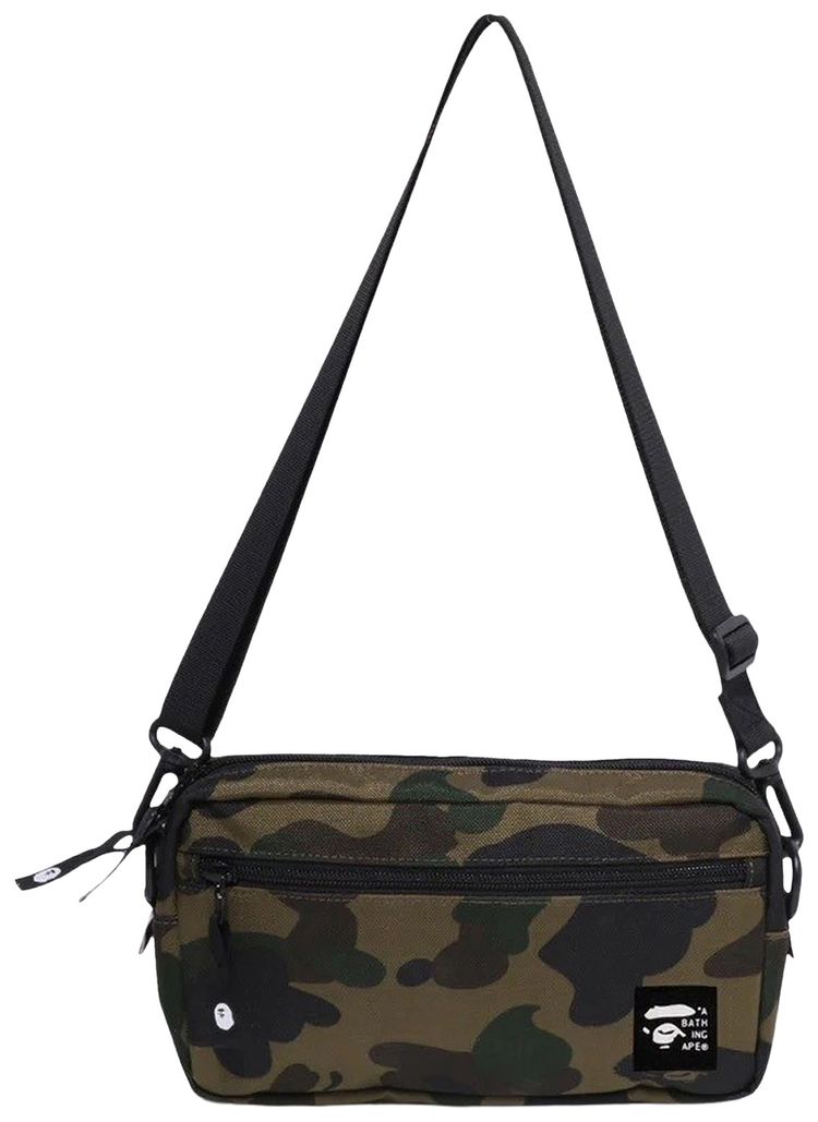BAPE 1st Camo Cordura Mini Shoulder Bag Green
