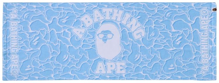 BAPE ABC Sea Surface Camo Beach Towel Blue