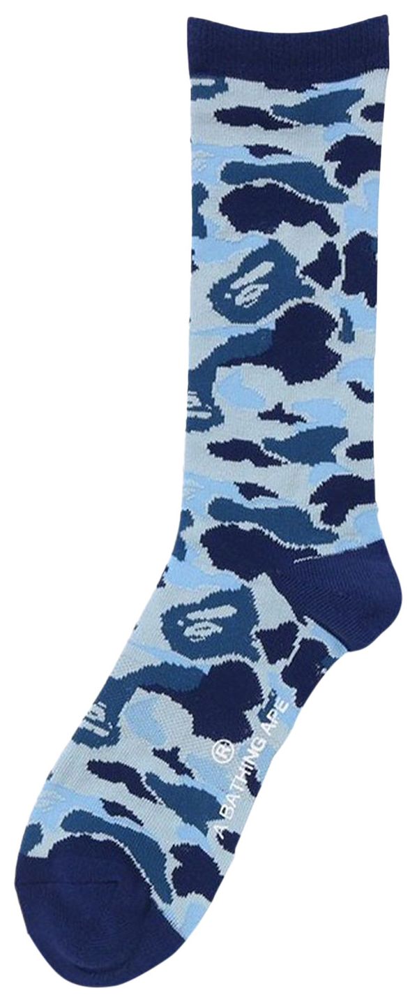 BAPE ABC Camo Jacquard Socks Blue