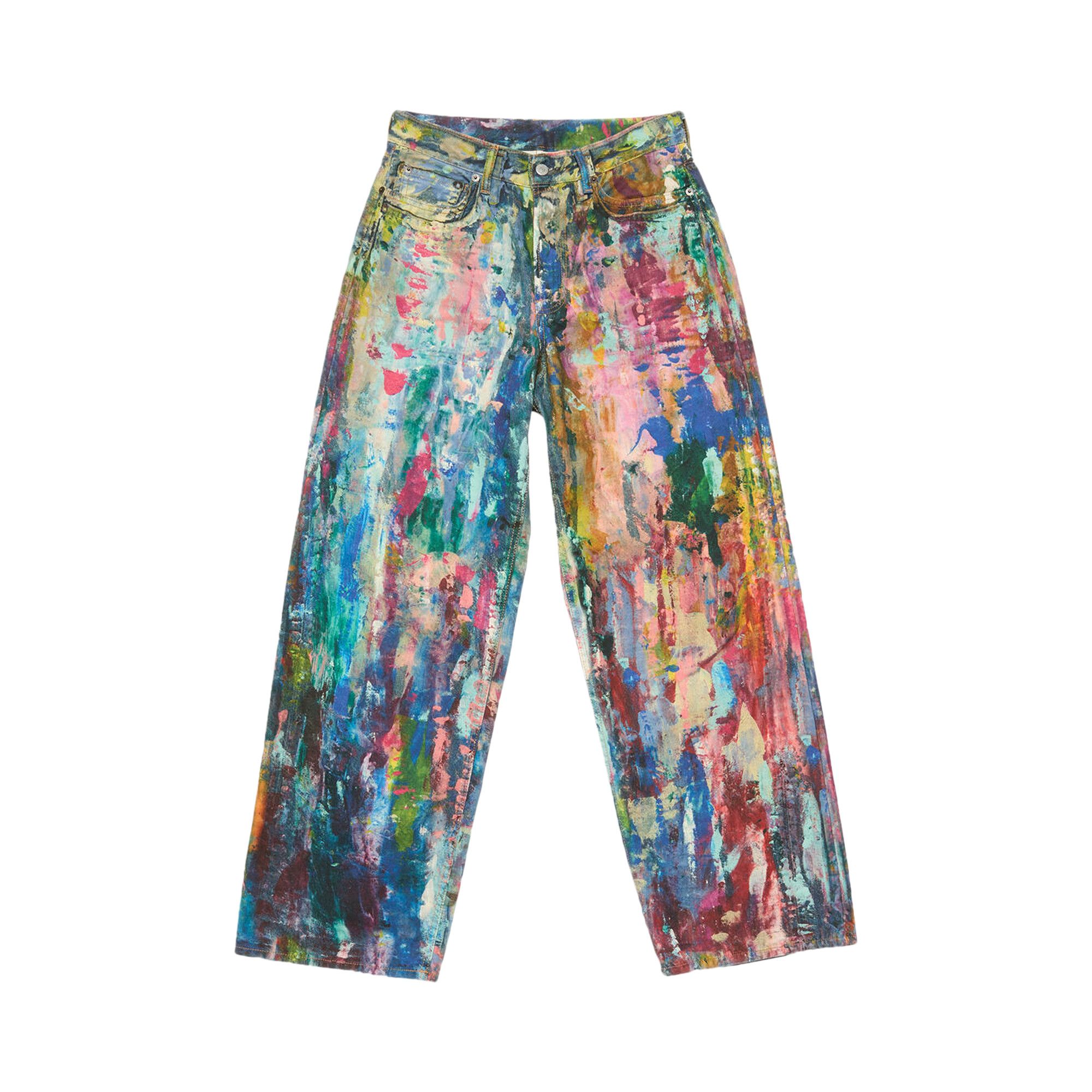 Buy Acne Studios 1981F Baggy Fit Jeans 'Blue/Multicolor' - AK0898