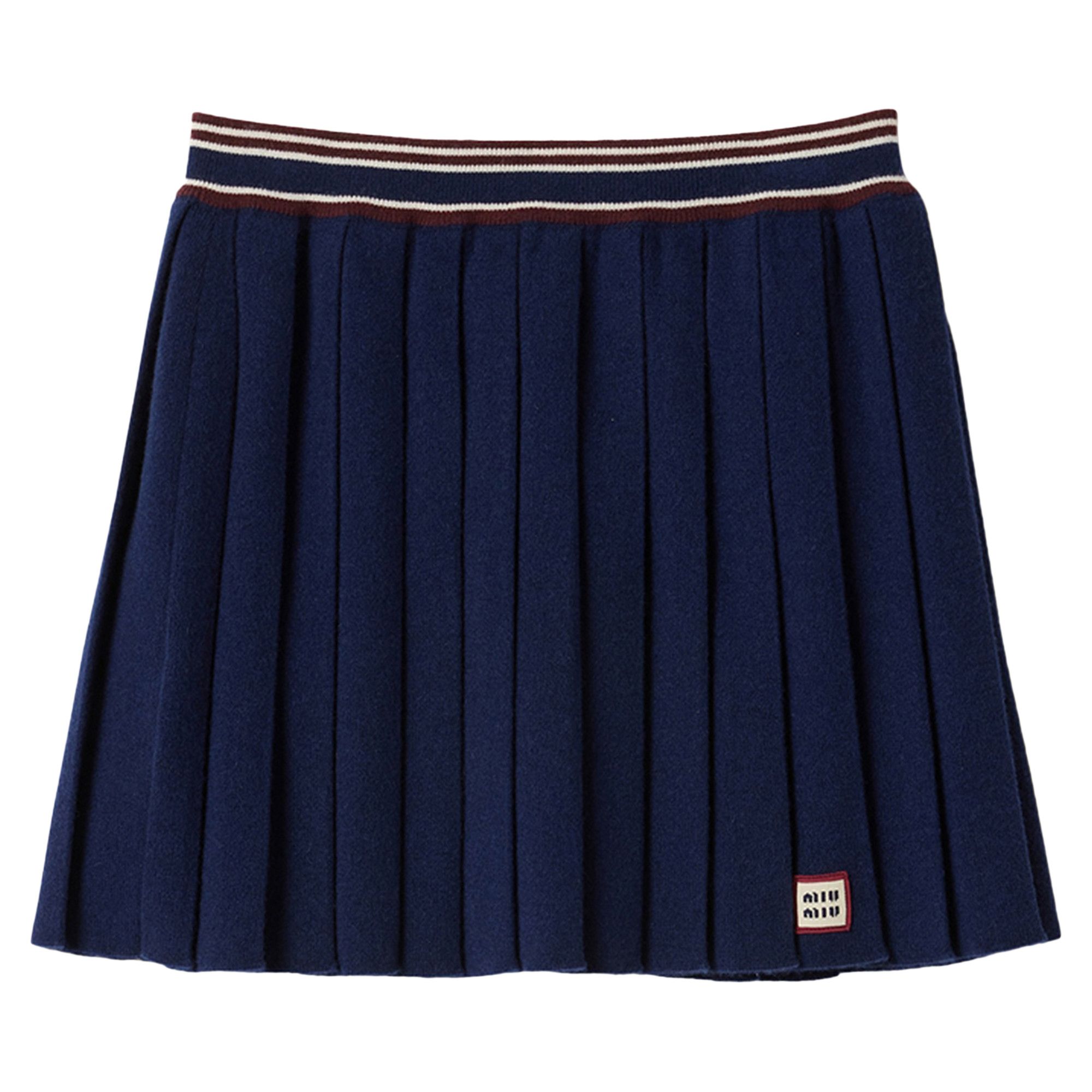 スカート MIU MIU Women Mid Skirts MG2052S23212I1 F0124 NAVY MIU MIU - Women Batavia Skirt – Atelier New York